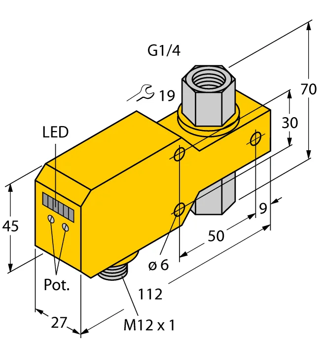 Калориметрические датчики потока TURCK FCI-D06CTP-LIX-H1141