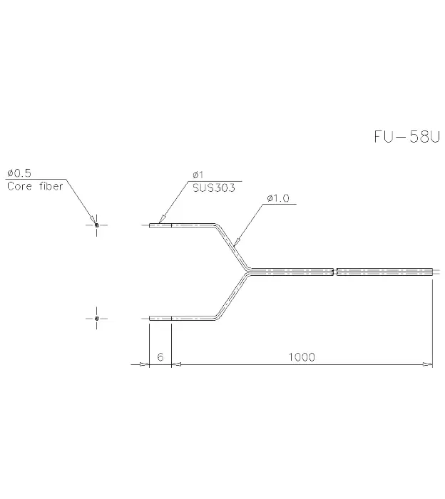 Оптоволоконные кабели для датчиков KEYENCE FU-58U