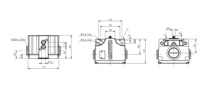 Блочные кулачковые выключатели Balluff BNS0281