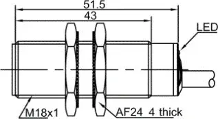 Индуктивные датчики LANBAO LR18XBF05ELC