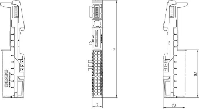 Базовый Блок BU15-P16+A0+12B/T Siemens 6ES7193-6BP40-0BA1
