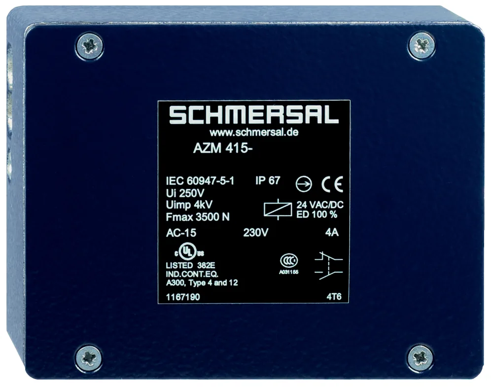 Дверные замки (выключатели) безопасности Schmersal AZM 415-02/02ZPK 24 VAC/DC