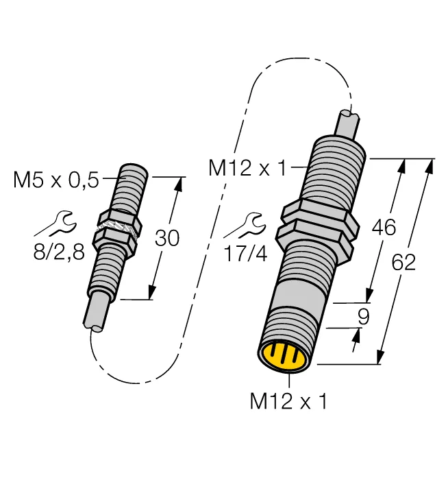 Индуктивные датчики расстояния TURCK BI1.5-EG05-0.3-M12-SIU-H1141