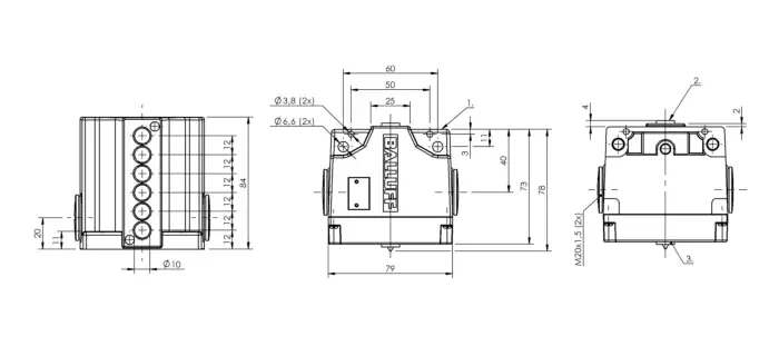 Блочные кулачковые выключатели Balluff BNS03J8