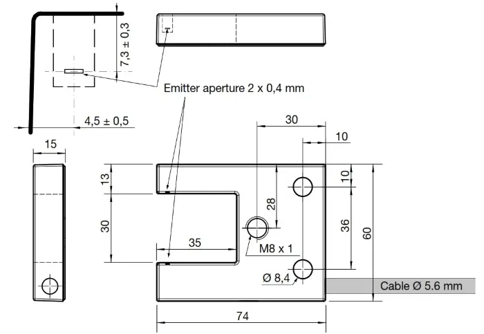 Вилочные датчики Carlo Gavazzi PF74CNT30BO
