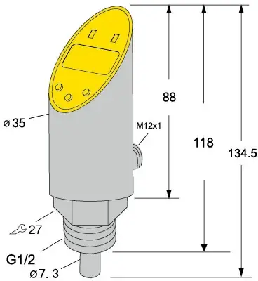 Датчики температуры с дискретным выходом Sentinel TB-G1/2N-DPN6D-SC