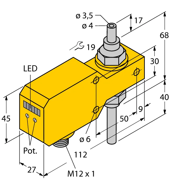 Калориметрические датчики потока TURCK FCI-TCD04A4P-LIX-H1141
