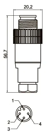 Разъемы для датчиков LANBAO QE12-W4F