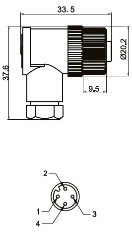Разъемы для датчиков LANBAO QE12-N4G 1001