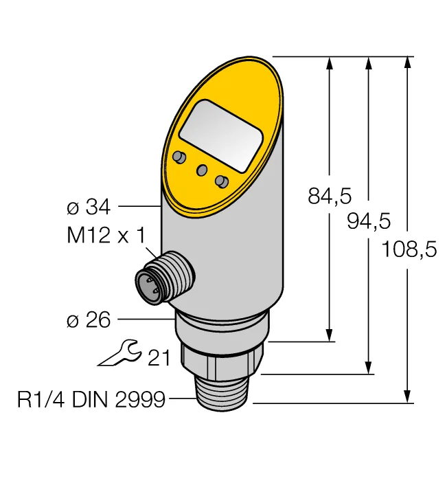 Аналоговые датчики давления 4-20 мА TURCK PS01VR-310-LI2UPN8X-H1141