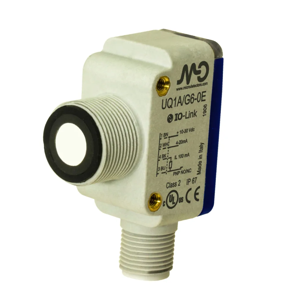 Датчики ультразвуковые с аналоговым выходом Micro Detectors UQ1C/G6-0E