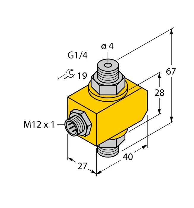 Калориметрические датчики потока TURCK FCI-D04A4P-NA-H1141