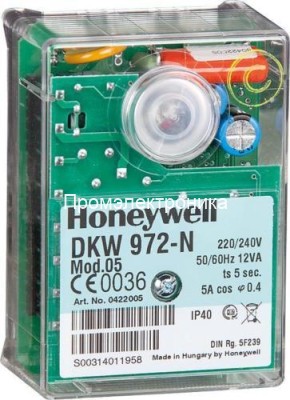 Топочный автомат Honeywell DKW 972 mod.05