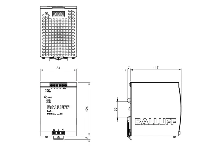 Блоки питания 220 В постоянного тока Balluff BAE0002