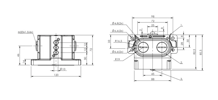 Блочные кулачковые выключатели Balluff BNS01HW