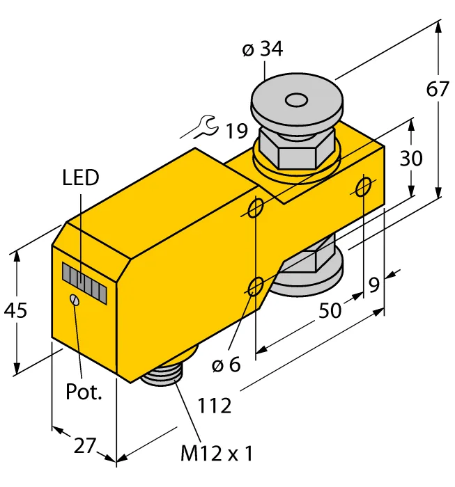 Калориметрические датчики потока TURCK FCI-34D10A4P-ARX-H1140