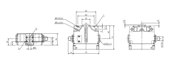 Блочные кулачковые выключатели Balluff BNS04M8