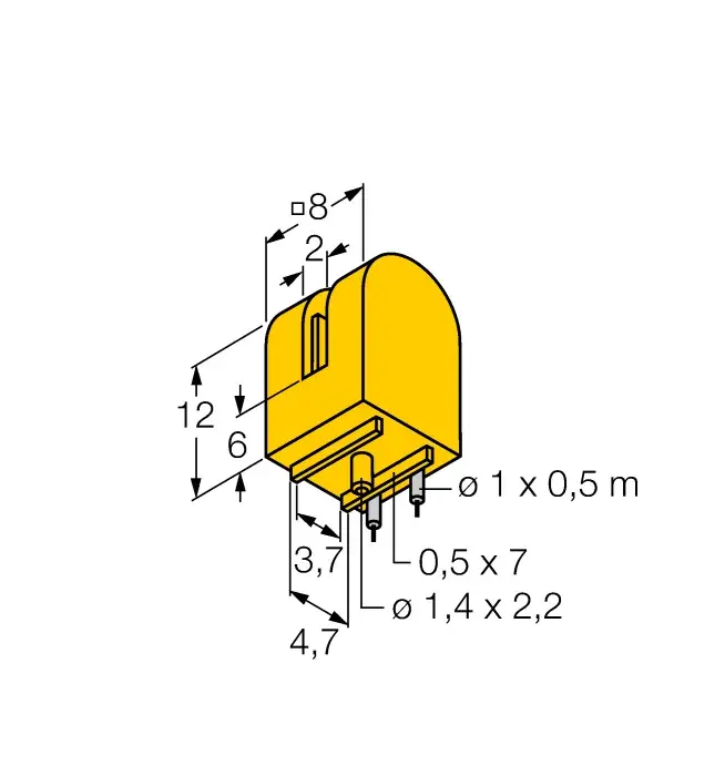 Индуктивные щелевые датчики TURCK SI2-K08-Y1