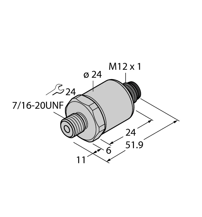 Аналоговые датчики давления 4-20 мА TURCK PT20PSIG-1005-I2-H1143