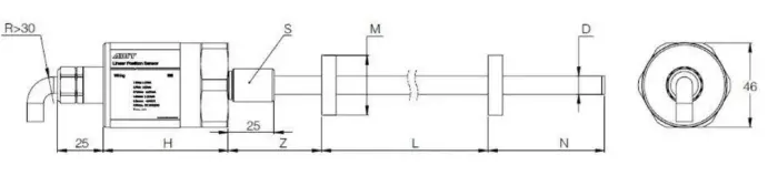 AMT Linear Position Sensor LPS2-GS10MSN0100MHC81N1S1G30
