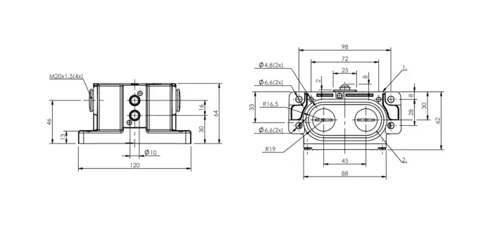 Блочные кулачковые выключатели Balluff BNS01HF