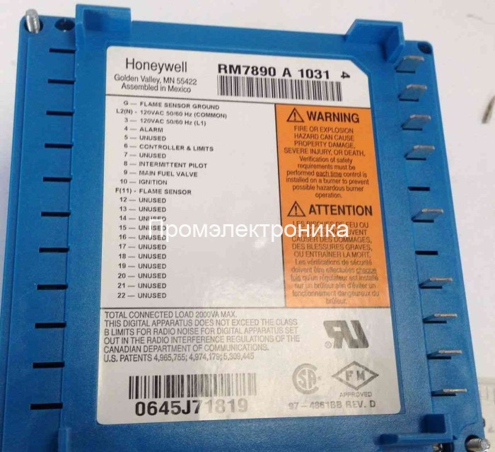 Honeywell RM7890A1031