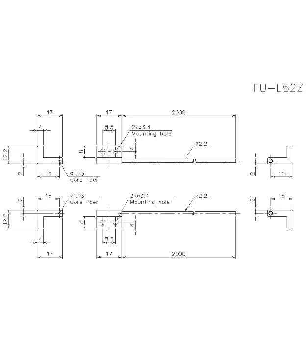 Оптоволоконные кабели для датчиков KEYENCE FU-L52Z