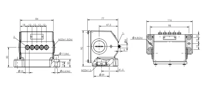 Блочные кулачковые выключатели Balluff BNS025L