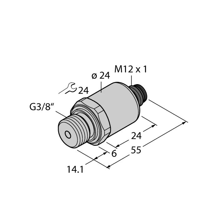 Аналоговые датчики давления 4-20 мА TURCK PT40V-1045-I2-H1141/X
