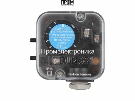 Реле давления Dungs LGW 10 A2 клеммное соединение
