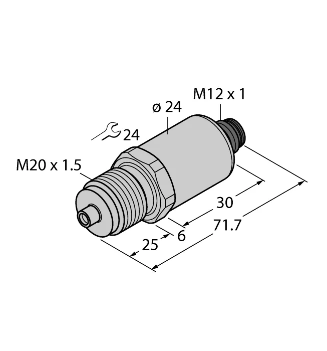 Аналоговые датчики давления 4-20 мА TURCK PT10R-1020-I2-H1143/X