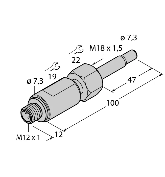 Калориметрические датчики потока TURCK FCST-A4-NA-H1141