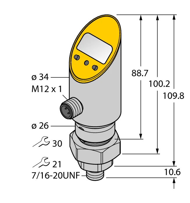 Датчики давления с релейным выходом TURCK PS025V-505-2UPN8X-H1141