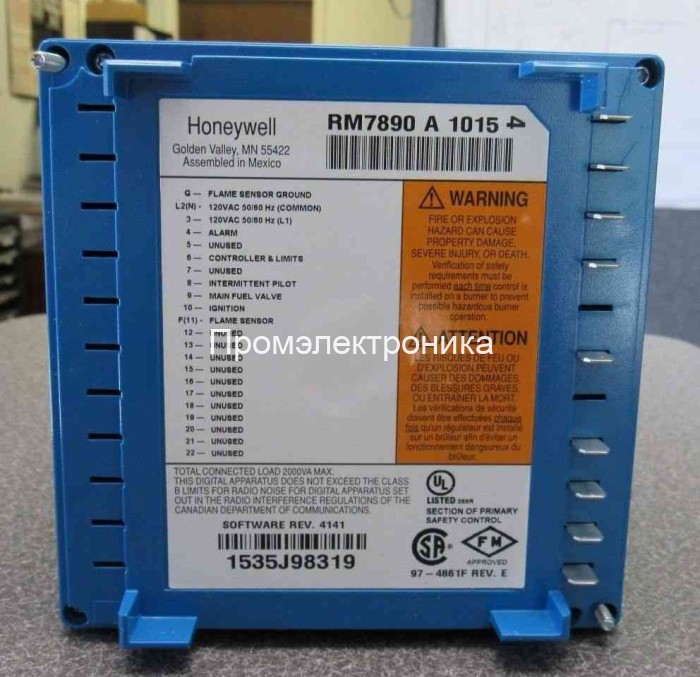 Honeywell RM7890A1015