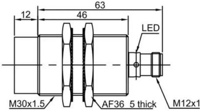 Индуктивные датчики LANBAO LR30XBN15ELC-E2