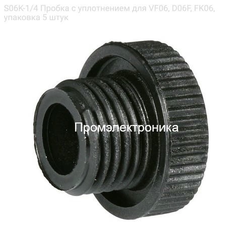 S06K-1/4 Пробка с уплотнением для VF06, D06F, FK06, упаковка 5 штук