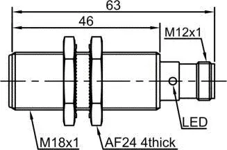 Индуктивные датчики LANBAO LR18XBF05DNOA-E2
