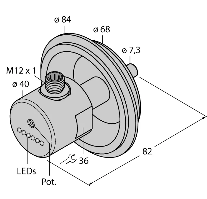 Калориметрические датчики потока TURCK FCS-68A4-AP8X-H1141/D003