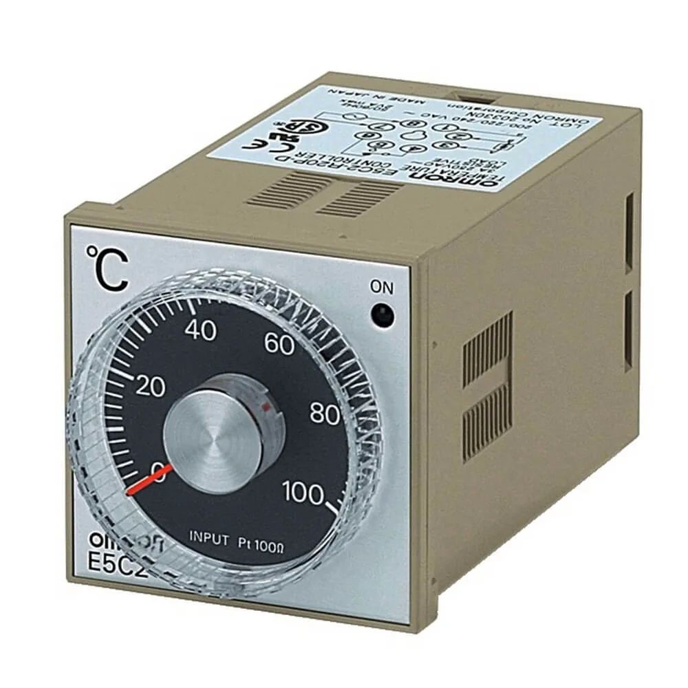 Температурные контроллеры с аналоговой круговой шкалой Omron E5C2-R20K 100-240VAC 0-400