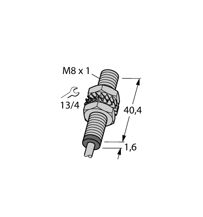 Индуктивные датчики расстояния TURCK BI1.5-EG08-LU