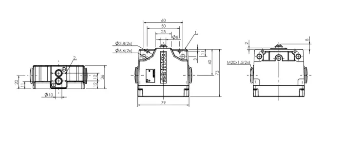 Блочные кулачковые выключатели Balluff BNS02F9