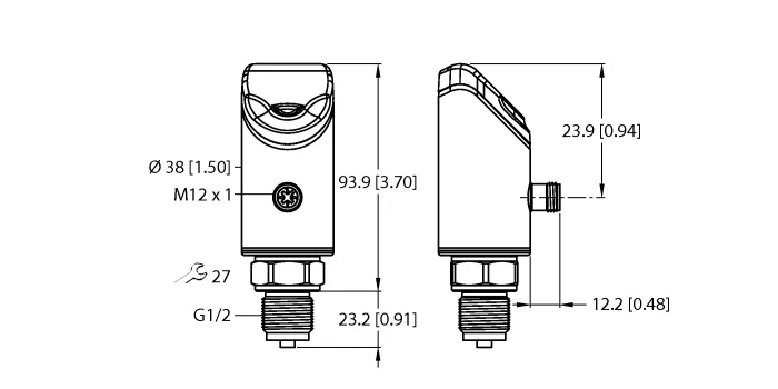 Аналоговые датчики давления 4-20 мА TURCK PS510-40V-08-LI2UPN8-H1141