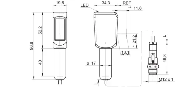 Датчики контрастных меток, датчики фотометки и контраста Baumer FKDH 14G6901/KS34A