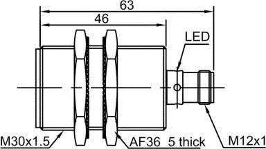 Индуктивные датчики LANBAO LR30XBF10DPOW1-E2