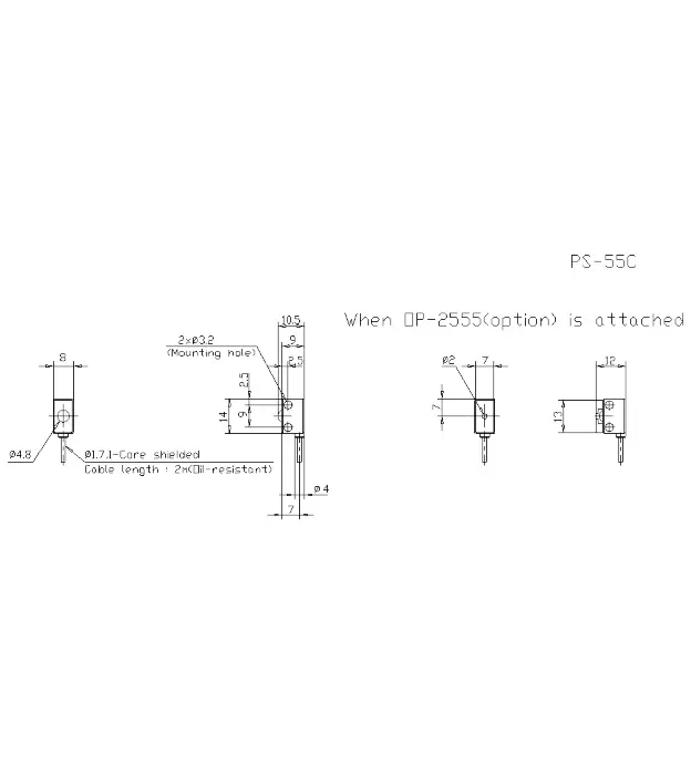 Оптоволоконные кабели для датчиков KEYENCE PS-55C