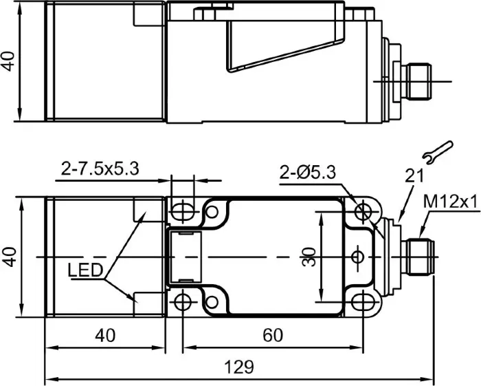 Индуктивные датчики LANBAO LE40XZSN20ATC-E2