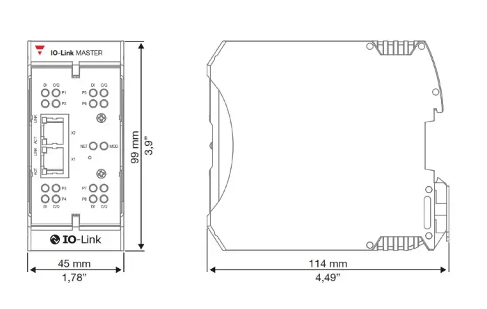 Модули IO-Link Carlo Gavazzi YN115CPN8RPIO