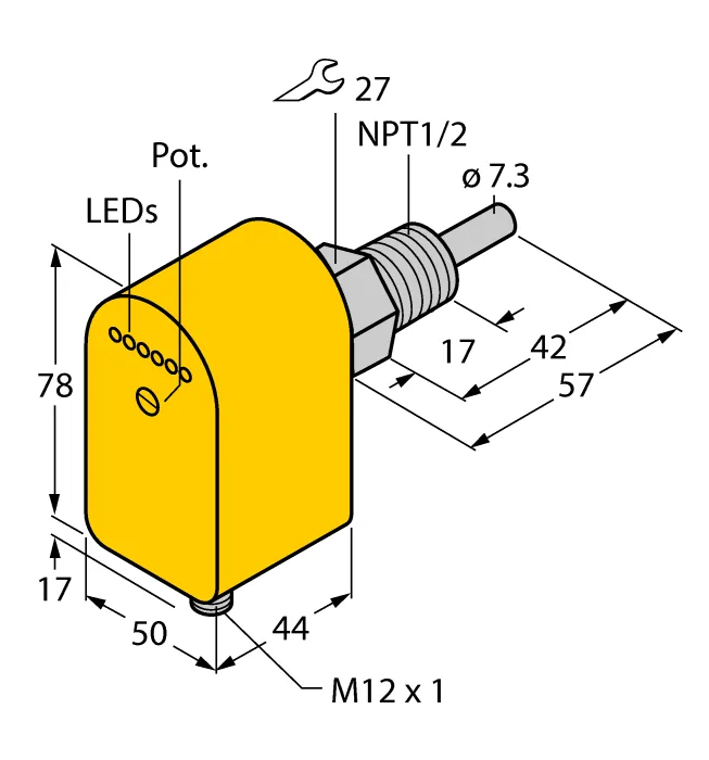Калориметрические датчики потока TURCK FCS-N1/2A4P-LIX-H1141
