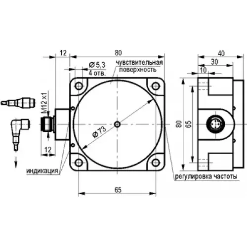 Датчики скорости и контроля частоты вращения ТЕКО IV21N IC7P5-01G-40-LS27