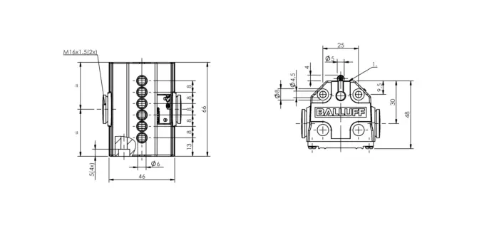 Блочные кулачковые выключатели Balluff BNS020A